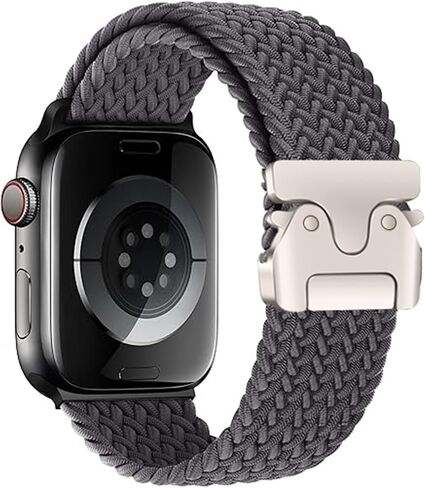 Braided Bands Compatible with Apple Watch 38mm 40mm 41mm 42mm 44mm 45mm 46mm 49mm for Women Men,Parachute Style Buckle Straps for iWatch Series 10 9 8 7 6 SE 5 4 3 2 Ultra 2 1 in Saudi Arabia
