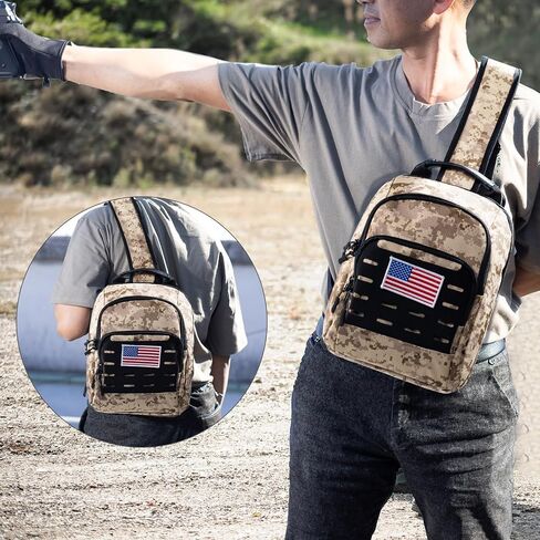 VIGERARI Tactical Sling Bag for Men, Concealed Carry Bag for Men, Women Gun Bag, Tactical Sling Backpack for Handguns in Saudi Arabia
