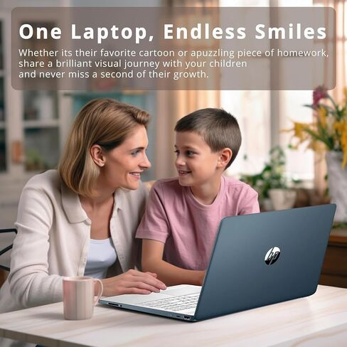 HP-Laptops 14 inch-Laptop Student - Windows 11-8 Core Intel i3-N305-32GB RAM - 1TB PCIE SSD - Long Battery Life - Ultralight - College - Mini - 2024 - HDMI Cable, Silver in Saudi Arabia