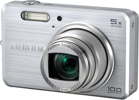 كاميرا Fujifilm FinePix J150 10MP الرقمية مع تكبير بصري 5x (فضي) (متجددة) in Saudi Arabia