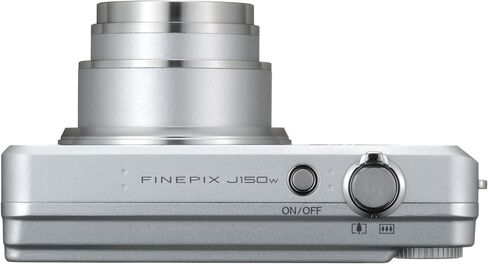 كاميرا Fujifilm FinePix J150 10MP الرقمية مع تكبير بصري 5x (فضي) (متجددة) in Saudi Arabia