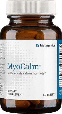 Metagenics MyoCalm مع زهرة العاطفة وجذور الناردين، تركيبة مكملات الكالسيوم والمغنيسيوم لاسترخاء العضلات وراحتها - 60 قرصًا، 30 وجبة in Saudi Arabia
