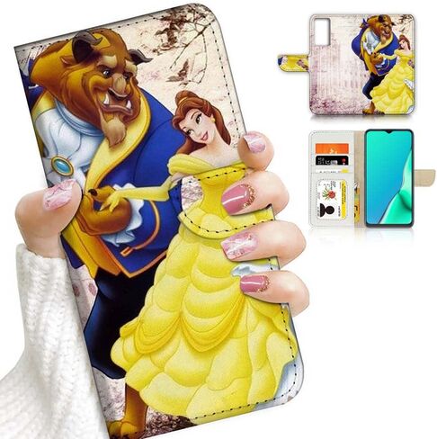 for Samsung A13,for Samsung Galaxy A13 5G / 4G, Designed Flip Wallet Phone Case Cover, A24602 Beauty Beast in Saudi Arabia