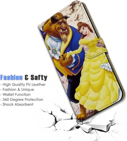 for Samsung A13,for Samsung Galaxy A13 5G / 4G, Designed Flip Wallet Phone Case Cover, A24602 Beauty Beast in Saudi Arabia