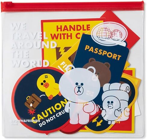 Brown and Sally Official Merchandise- Decal Stickers Pack for Travel Bags, Laptop, Smart Phone, Water Bottles, Computer, and Hydro Flask, DIY Decor for Bumper Wall_L I N E F R I E N D S_Official Merchandise in Saudi Arabia