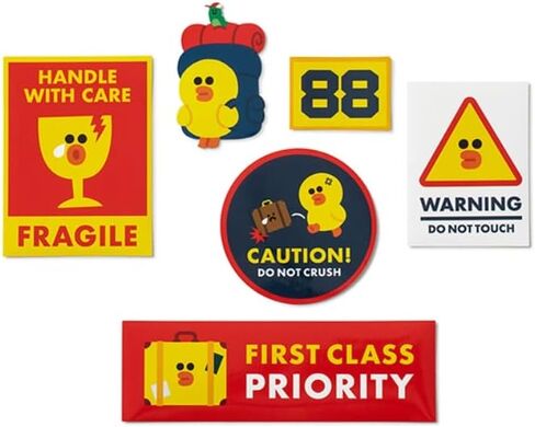 Brown and Sally Official Merchandise- Decal Stickers Pack for Travel Bags, Laptop, Smart Phone, Water Bottles, Computer, and Hydro Flask, DIY Decor for Bumper Wall_L I N E F R I E N D S_Official Merchandise in Saudi Arabia