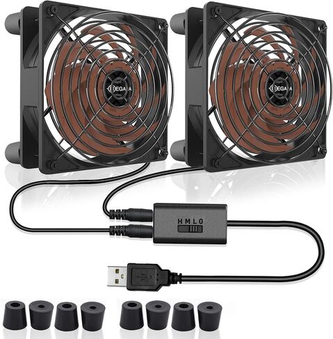 120mm High Speed 2500 RPM Low Noise External Cooling Fan,for Receiver,Raspberry, PlayStation, Game Consoles, Fiber Modem, Internet Gateway,Cabinet,Light Gray(1pcs) in Saudi Arabia