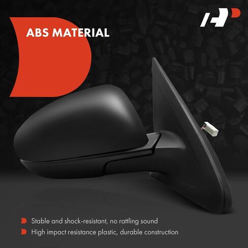 زوج A-Premium (2) مرآة باب كهربائية جانبية للسائق والراكب - متوافقة مع Mazda 3/3 Sport 2010 2011 2012 2013 - مرآة رؤية خلفية خارجية غير قابلة للطي يدويًا باللون الأسود - استبدال # BBM26918ZL in Kuwait