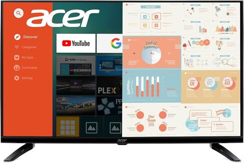 Acer DA430 bemiiix 43” Full HD (1920 x 1080) VA Smart Monitor | Streaming TV (Tuner-Free), Netflix, YouTube & More | Wi-Fi 5 | BT 5.0 | 3 x HDMI 1.4, 1 x S/PDIF, 1 x CVBS, 2 x USB 2.0 & 1 x RJ-45 in Saudi Arabia
