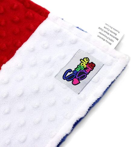 Minky Dot Plush USA Flag 24" x 36" Baby Blanket in Saudi Arabia