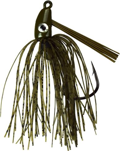 Trophy Bass Company 2-Pack Pro Swim Jig, 3/8 Oz Bass Fishing Jigs with Fish Bait Keeper and Skirt, Weedless Bass Fishing Lures for Freshwater in Saudi Arabia