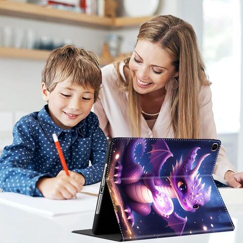 Case for iPad 9th/8th/7th Generation, iPad 10.2 Case (2021/2020/2019), Slim Folding Stand Cover with Auto Wake/Sleep for iPad 10.2 inch, Purple Dragon Baby in Saudi Arabia
