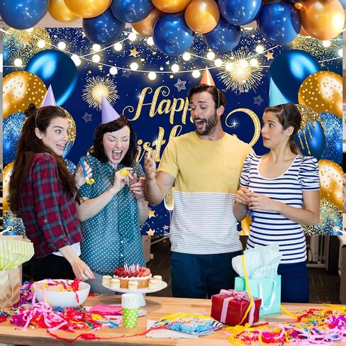 Purple Silver Happy Birthday Backdrop 6x4ft Purple Birthday Banner Silver Birthday Party Decorations Photo Booth Props in Kuwait