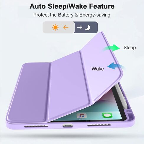 Dirrelo Compatible with iPad Pro 11 Inch Case 4th /3rd /2nd Generation(2022/2021/ 2020) with Pencil Holder, Shockproof Cover with Clear Back Shell for iPad Pro 11, Auto Sleep/Wake, Mint Green in Saudi Arabia