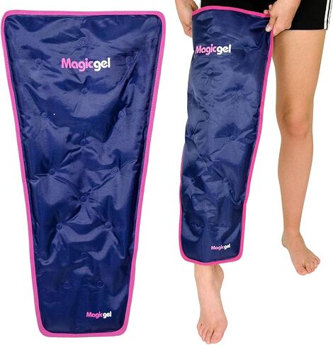 Magic Gel Ice Pack for Knee - Reusable Cold Wrap for Injuries - Soft Flexible Cooling for Icing Knees, Elbow, Calf, Wrist - Adjustable Wraparound Straps in Saudi Arabia
