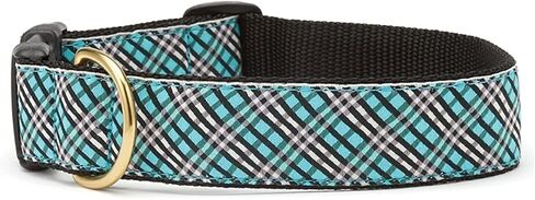 طوق Up Country Aqua Plaid للكلاب - متوسط ​​(ضيق) in Saudi Arabia