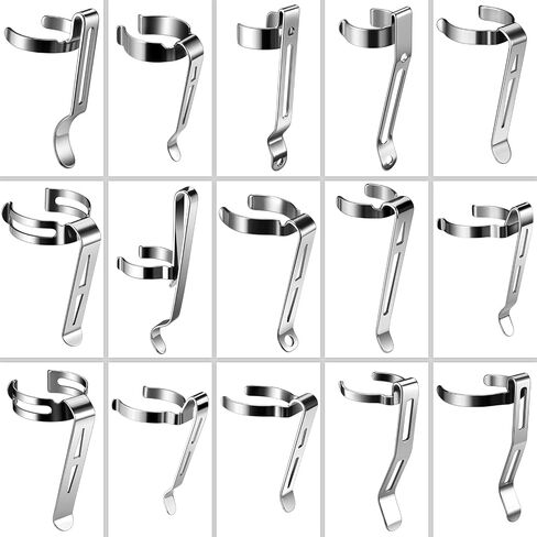 LIGHTFE 15 حزمة من مشابك المصباح اليدوي B119~B207، يمكن استخدامها كمشابك للقبعات، ومشابك للجيب، ومشابك للحقائب، مما يجعل من السهل حملها. هناك 15 مواصفات مختلفة للمشابك (15 مجموعة من المشابك) in Kuwait