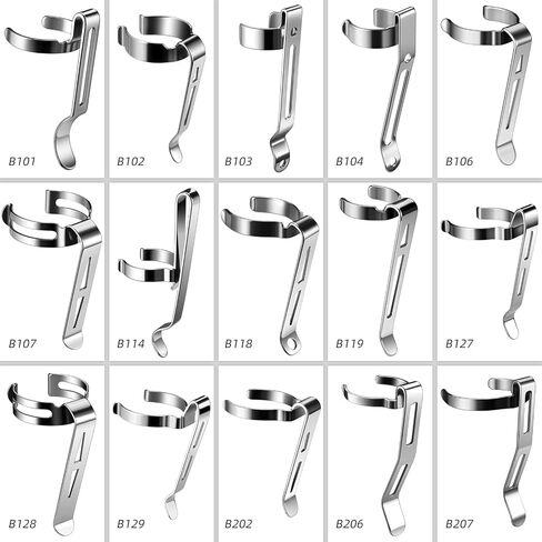 LIGHTFE 15 حزمة من مشابك المصباح اليدوي B119~B207، يمكن استخدامها كمشابك للقبعات، ومشابك للجيب، ومشابك للحقائب، مما يجعل من السهل حملها. هناك 15 مواصفات مختلفة للمشابك (15 مجموعة من المشابك) in Kuwait