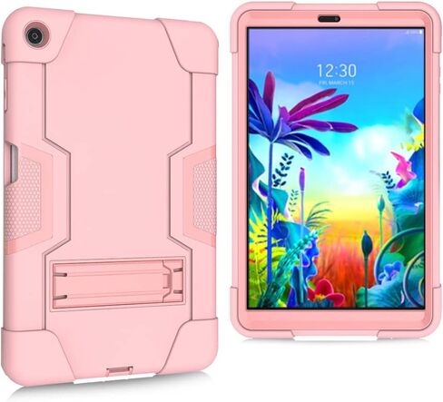 Mignova Case for LG G Pad 5 10.1 inch Tablet Case Hybrid Kids Friendly Drop Shockproof Hybrid High Impact Armor Defender Rugged Protective Case for LG G Pad 5 10.1 inch FHD Tablet 2019 (Rose Gold) in Saudi Arabia