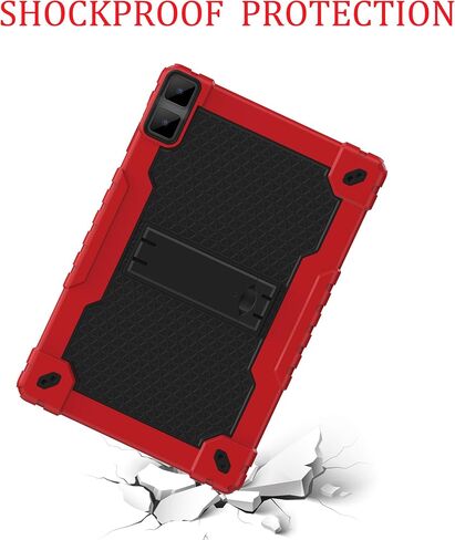 for DOOGEE T10 Plus,UMIDIGI A13 Tab 10.5" Case, Shockproof Case with Shoulder Strap Soft Silicone Hard Back case for TECLAST T40HD T40Air 10.4 inch Tablet case (Black/Black) in Saudi Arabia