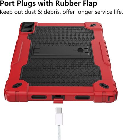 for DOOGEE T10 Plus,UMIDIGI A13 Tab 10.5" Case, Shockproof Case with Shoulder Strap Soft Silicone Hard Back case for TECLAST T40HD T40Air 10.4 inch Tablet case (Black/Black) in Saudi Arabia