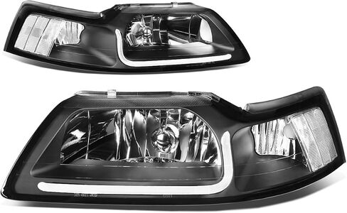 DNA MOTORING HL-LB-DAN99-CH-CL1 Chrome LED DRL Strip Headlight Bumper Lamp Replacement For 02-06 Sierra Yukon Denali in Saudi Arabia