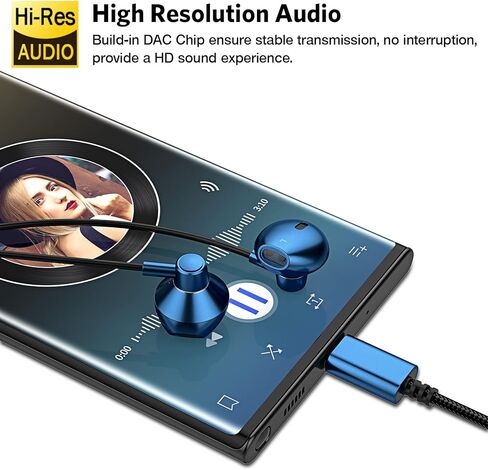 سماعات رأس USB C لأجهزة Samsung S20 FE S21 S22 S23 S24+ Ultra Note 20 Fold Flip A53، سماعات أذن سلكية من النوع C مع ميكروفون للتحكم في مستوى الصوت لجهاز iPad Air (M2)، iPhone 15 16 Pro Max، Pixel 5 6 6a 7 in Kuwait