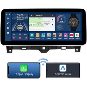 Podofo 8Core 2G 32G Android Car Radio for Honda Accord 8th 2008-2013 Stereo with Wireless CarPlay Android Auto Canbus AM/FM,12.3inch HD IPS Touch Screen Bluetooth GPS DSP Audio WiFi/4G Rear Camera