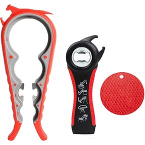 Bottle Opener Jar Opener For Weak Hands, Arthritic Hands, Seniors With Silicone Rubber Jar Opener Gripper Pad in Saudi Arabia