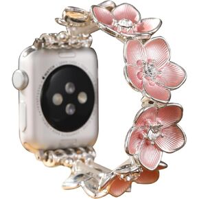 Stretchy Bracelet Compatible with Apple Watch Band 49mm 45mm 44mm 42mm 38mm 40mm 41mm Women,Cute Colorful Friendship Elastic Vintage Strap Compatible with iWatch Series 9/8/7/6/5/4/3/2/1 SE/Ultra
