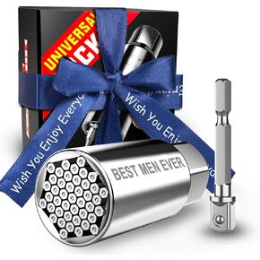 Stocking Stuffers for Adults Men, Universal Socket Tools Sets, Christmas Gifts for Men Dad Him Husband Boyfriend from Daughter Son Wife Kids, 13/16-11/32in Multitools