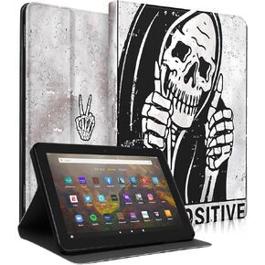 for Amazon Kindle Fire HD 10/10 Plus Tablet Case 13th/11th Generation for Women Girls Cute Folio Cover Fashion Design Girly Kawaii Flower Floral Pretty Unique Cases for Kindle Fire 10.1 Inch