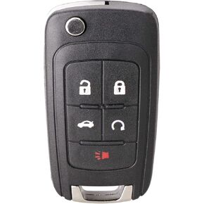 Replacement Uncut Trunk Car Key Fob Keyless Entry Remote Flip fits 2010-2017 Equinox, Sonic, Trax, Terrain (OHT01060512) / P/N: 13504199, 13500221 in Kuwait
