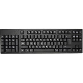 Left Handed Keyboard, Ergonomic Layout Office Keyboard with 2 USB Interfaces, Eliminates RSI and Carpal Tunnel, for Business Accounting