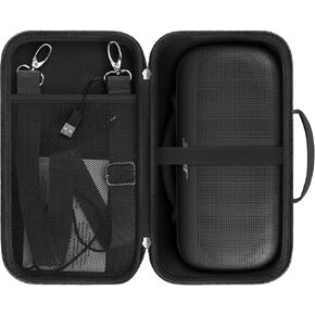 Hard Travel Case for New Bose SoundLink Max Large Portable Waterproof Bluetooth Speaker Protective Carrying Pouch Bag with Mesh Pocket fit USB-Cable and Other Small Accessories, Blue