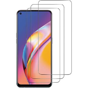 ZMONE Tempered Glass Screen Protector for OPPO Reno 5 LiteOPPO A94 4G F19 ProOPPO Reno5 F [3 Pack],9H Hardness High Definition Clear Scratch Bubble Free Anti-Fingerprints, Transparent