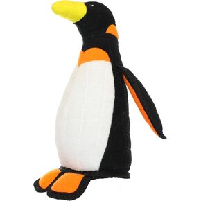 TUFFY - World's Tuffest Soft Dog Toy - Zoo Junior Penguin - Squeakers - Multiple Layers. Made Durable, Strong & Tough. Interactive Play (Tug, Toss & Fetch). Machine Washable & Floats