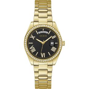 GUESS Women's Quartz Watch with Stainless Steel Strap, Rose Gold, 16 (Model: GW0308L3)