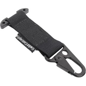 2PCS Tactical Belt Clip Tactical Gear Clip Clash Hook Glove Hanger T-Mount MOLLE Webbing Battle Belt Clip Metal Key Holder