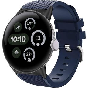 Compatible with Pixel Watch 3 45mm bands, Sports Silicone Band Strap Replacement Wristband Compatible with Pixel Watch 3 45mm, 3XL Watch