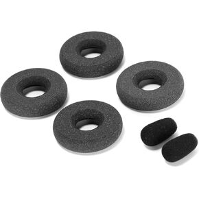 4pcs Foam Ear Pads with 2pcs Microphone Sponge Covers Compatible with Plantronics C300 C310 C315 C320 C325 C3210 C3220 C3215