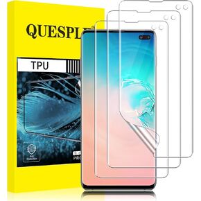 3 Pack Tpu Screen Protector for Samsung Galaxy S23 Ultra 6.8 Inch[Not Glass], Hd Clear, Fingerprint Unlock Support, High Sensitivity, Case Friendly