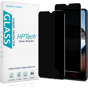 HPTech (2 Pack) Privacy Screen Protector Designed for Samsung Galaxy A12 / A13 / A32 / A03s / A02s / A42 Anti-Spy Tempered Glass, Anti Scratch, Bubble Free