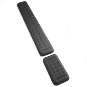 Keyboard and Mouse Wrist Rest Set Gaming Memory Foam Ergonomic Hand Palm Rest Support for Computer, PC, Laptop, Mac Typing and Wrist Pain Relief and Repair Black