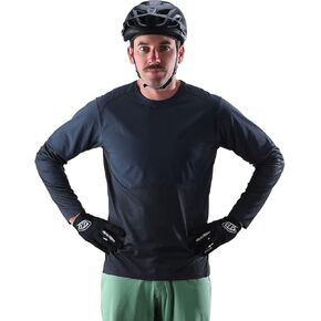 Troy Lee Designs Drift Long Sleeve Jersey Adult Mountain Bike Jersey. Trail, Enduro, All Mountain. Unisex (MD, Carbon)