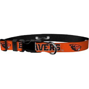Dog Collar – Oregon State University Adjustable Pet Collars, 1 Inch Wide, Large, Orange, Orange Beaver (ACDL1-L-ORS475)