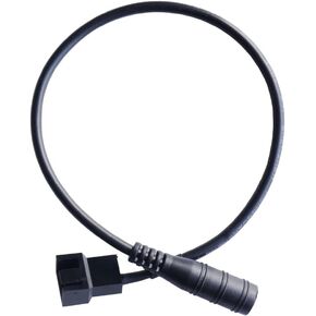 DC Power Supply Plug to 4-Pin 3-Pin PC Fan Power Adapter DC 5.5 x 2.1mm Female Cable Computer Cooler Cooling Fan Splitter Power Cable 14.5inch 37cm(1 to 4)