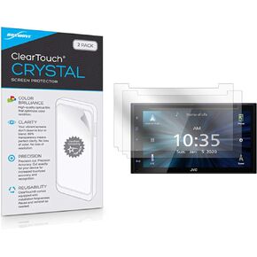 واقي شاشة BoxWave متوافق مع JVC KW-V66BT (واقي شاشة ClearTouch مضاد للتوهج (عبوتان)، غلاف غشاء غير لامع مضاد لبصمات الأصابع لـ JVC KW-V66BT