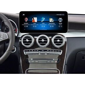 KOASON 12.3 بوصة 8 + 128 جيجا Android13 شاشة عرض ترقية مشغل الوسائط المتعددة GPS للملاحة لسيارة Mercedes Benz C GLC Class (2014-2018) W205 NTG5