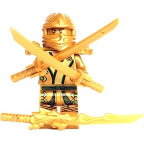 LEGO Ninjago - The GOLD Ninja with 3 Weapons